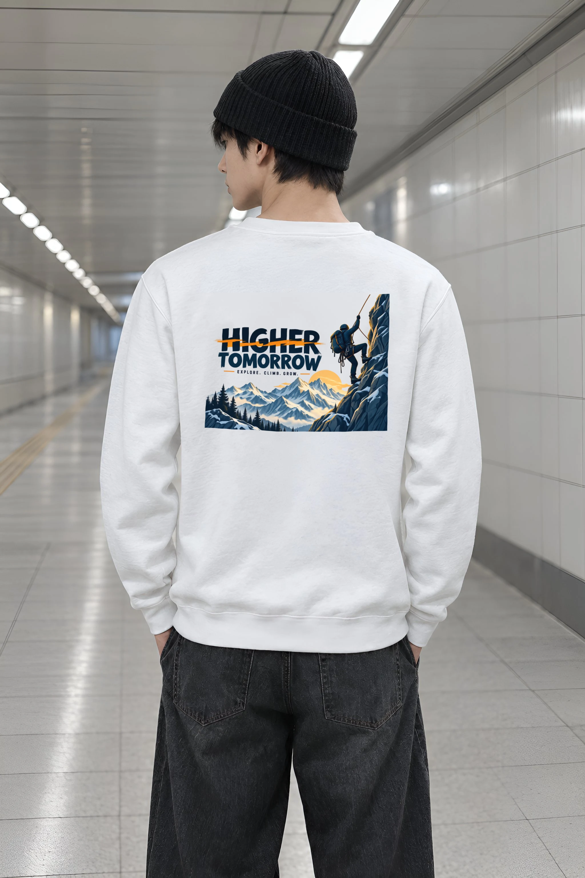 "Higher Tomorrow" Heavy Blend Unisex Crewneck Sweatshirt