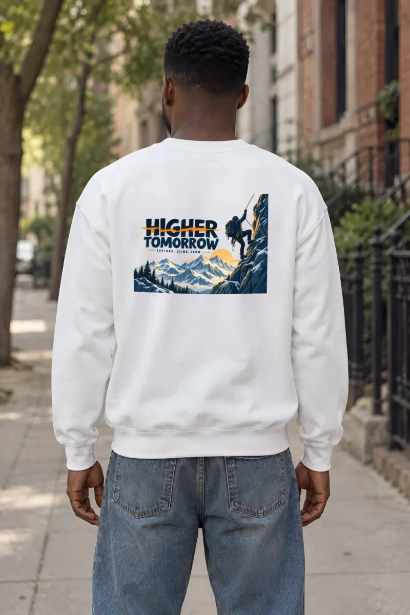 "Higher Tomorrow" Heavy Blend Unisex Crewneck Sweatshirt
