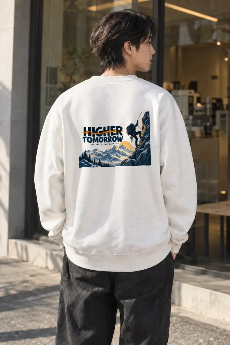 "Higher Tomorrow" Heavy Blend Unisex Crewneck Sweatshirt | Gildan 18000