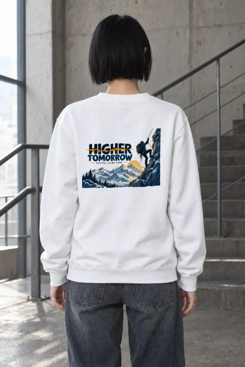 "Higher Tomorrow" Heavy Blend Unisex Crewneck Sweatshirt
