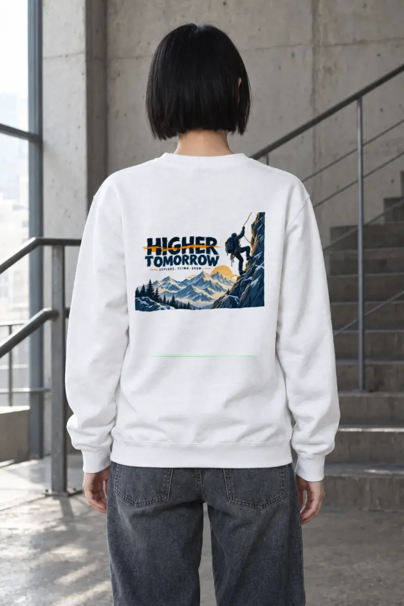 "Higher Tomorrow" Heavy Blend Unisex Crewneck Sweatshirt | Gildan 18000