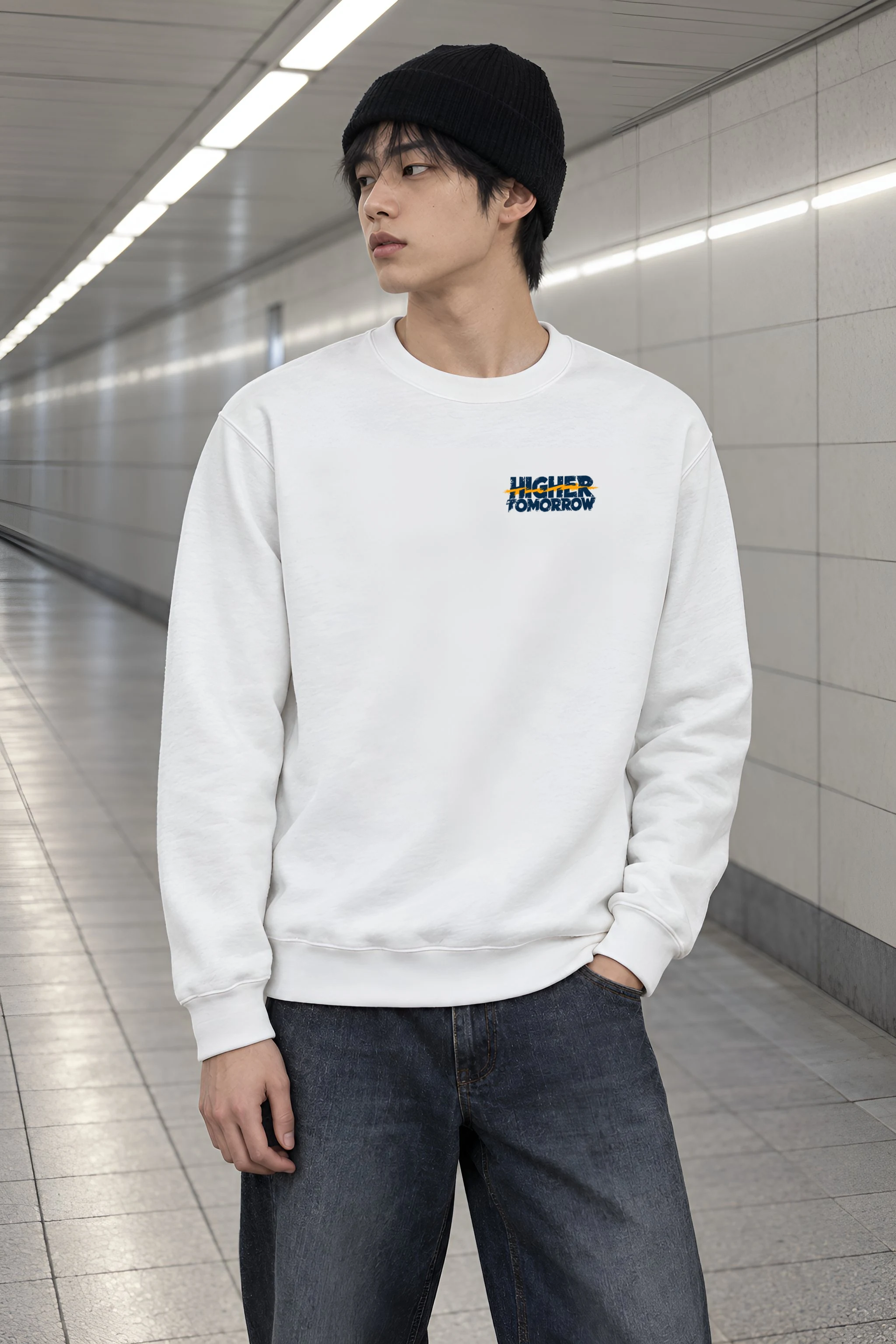 "Higher Tomorrow" Heavy Blend Unisex Crewneck Sweatshirt