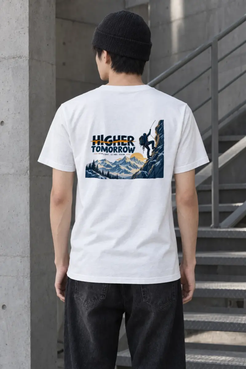 "Higher Tomorrow" Heavyweight Unisex Crewneck T-shirt