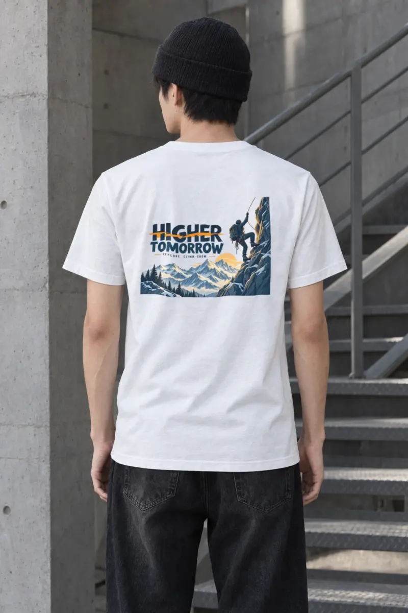 "Higher Tomorrow" Heavyweight Unisex Crewneck T-shirt