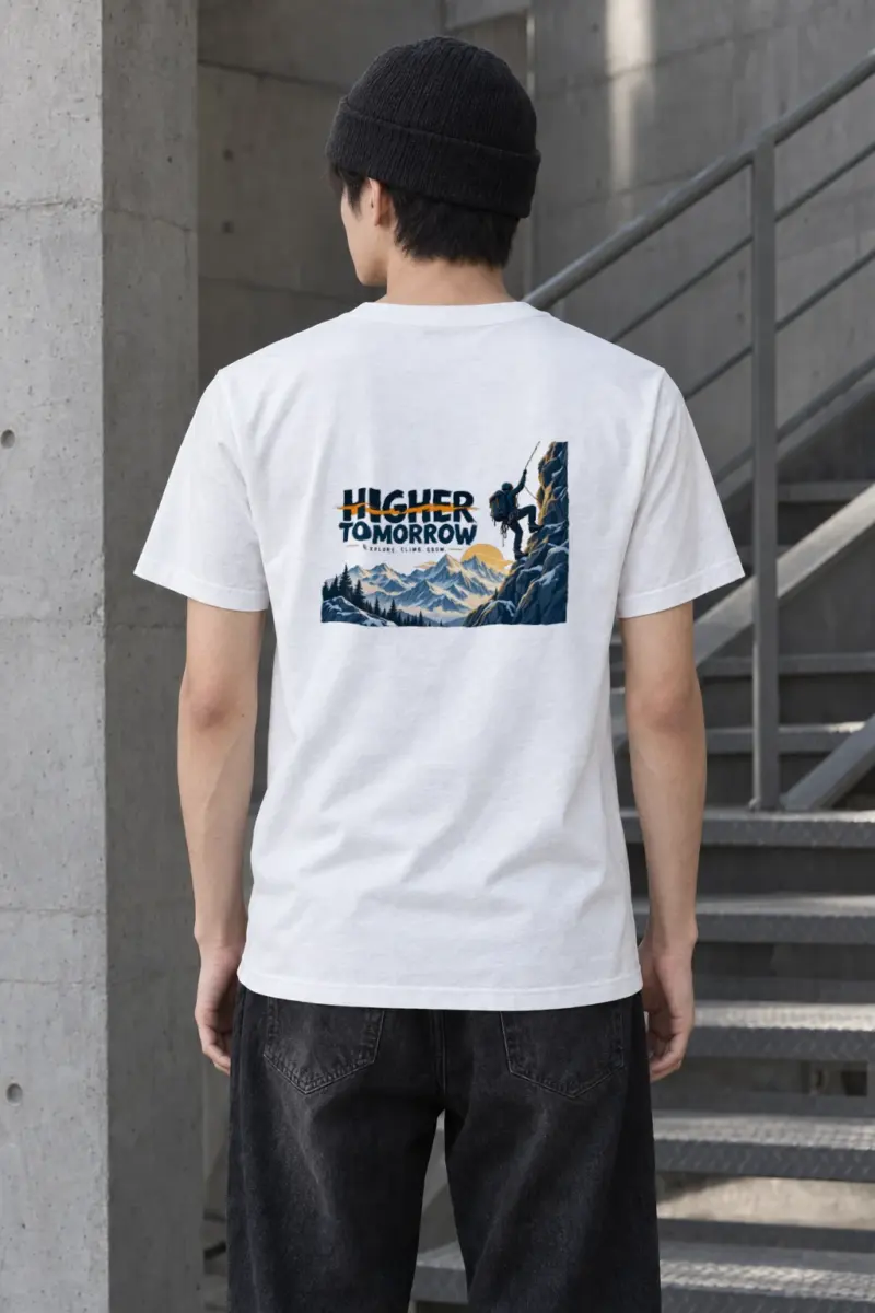 "Higher Tomorrow" Heavyweight Unisex Crewneck T-shirt
