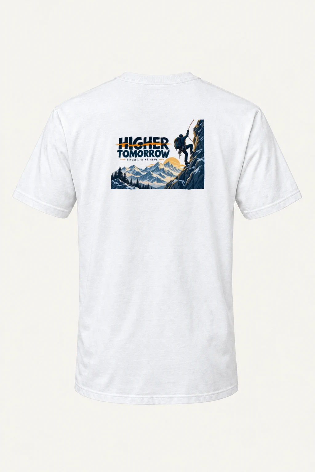 "Higher Tomorrow" Heavyweight Unisex Crewneck T-shirt | Gildan 5000