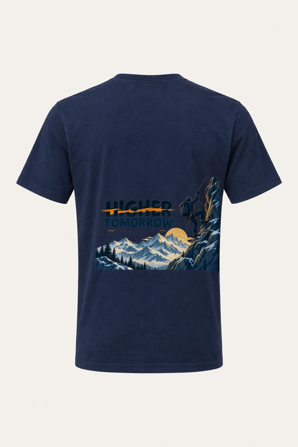 "Higher Tomorrow" Heavyweight Unisex Crewneck T-shirt | Gildan 5000