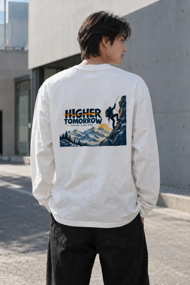 "Higher Tomorrow" Unisex Longsleeve T-shirt | Gildan 2400