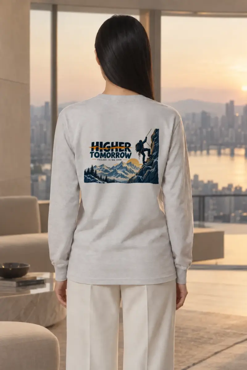 "Higher Tomorrow" Unisex Longsleeve T-shirt | Gildan 2400