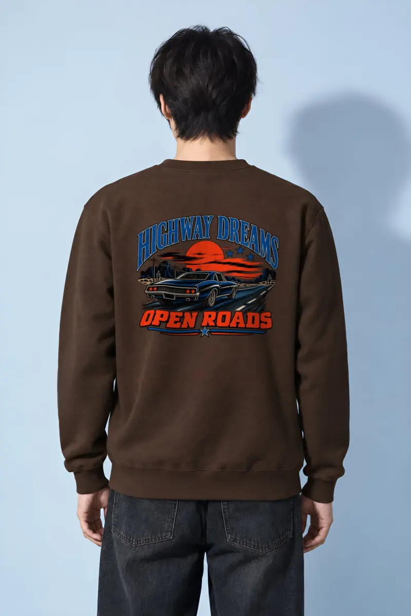"Highway Dreams" Heavy Blend Unisex Crewneck Sweatshirt