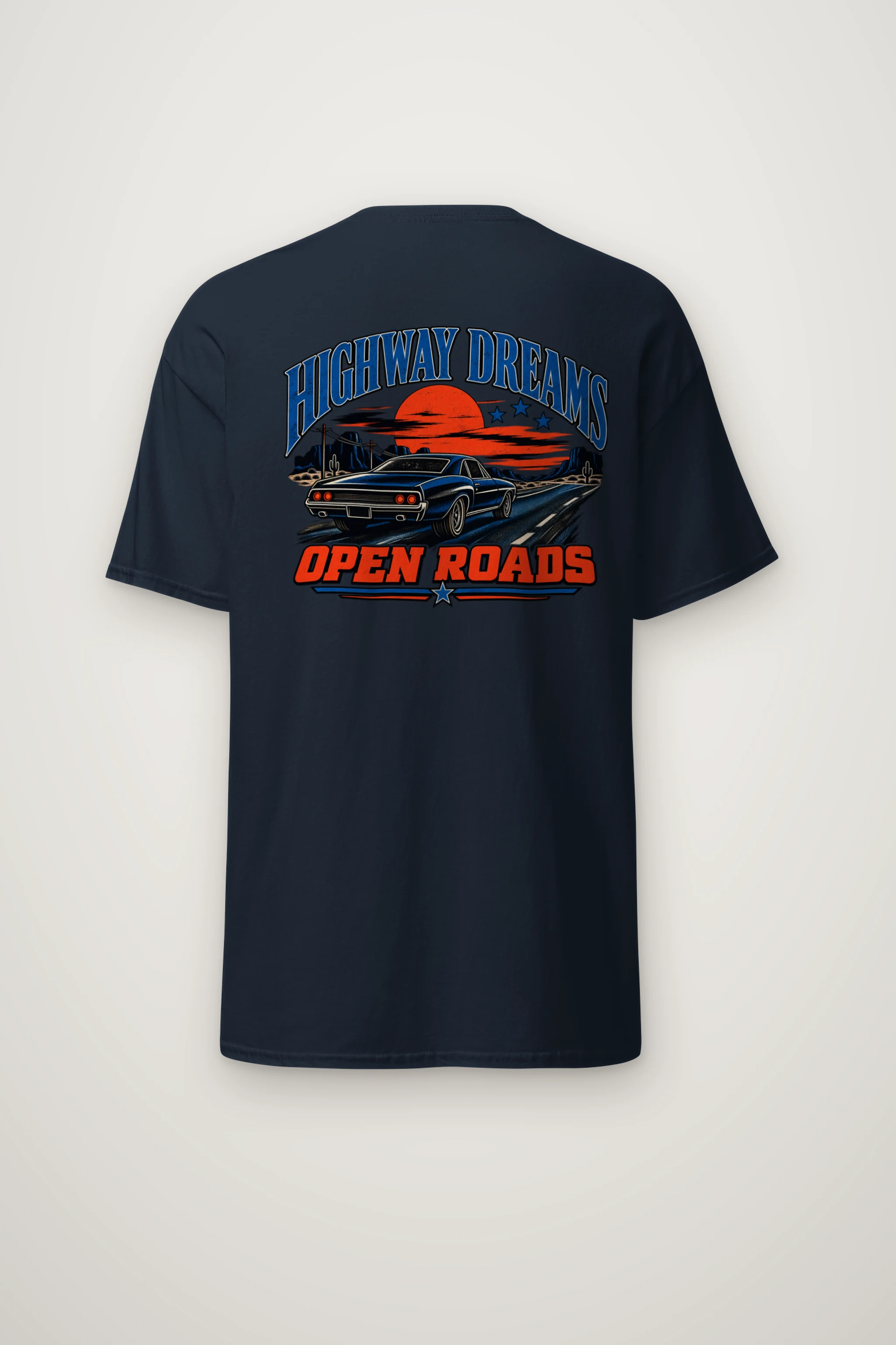 "Highway Dreams" Heavyweight Unisex Crewneck T-shirt