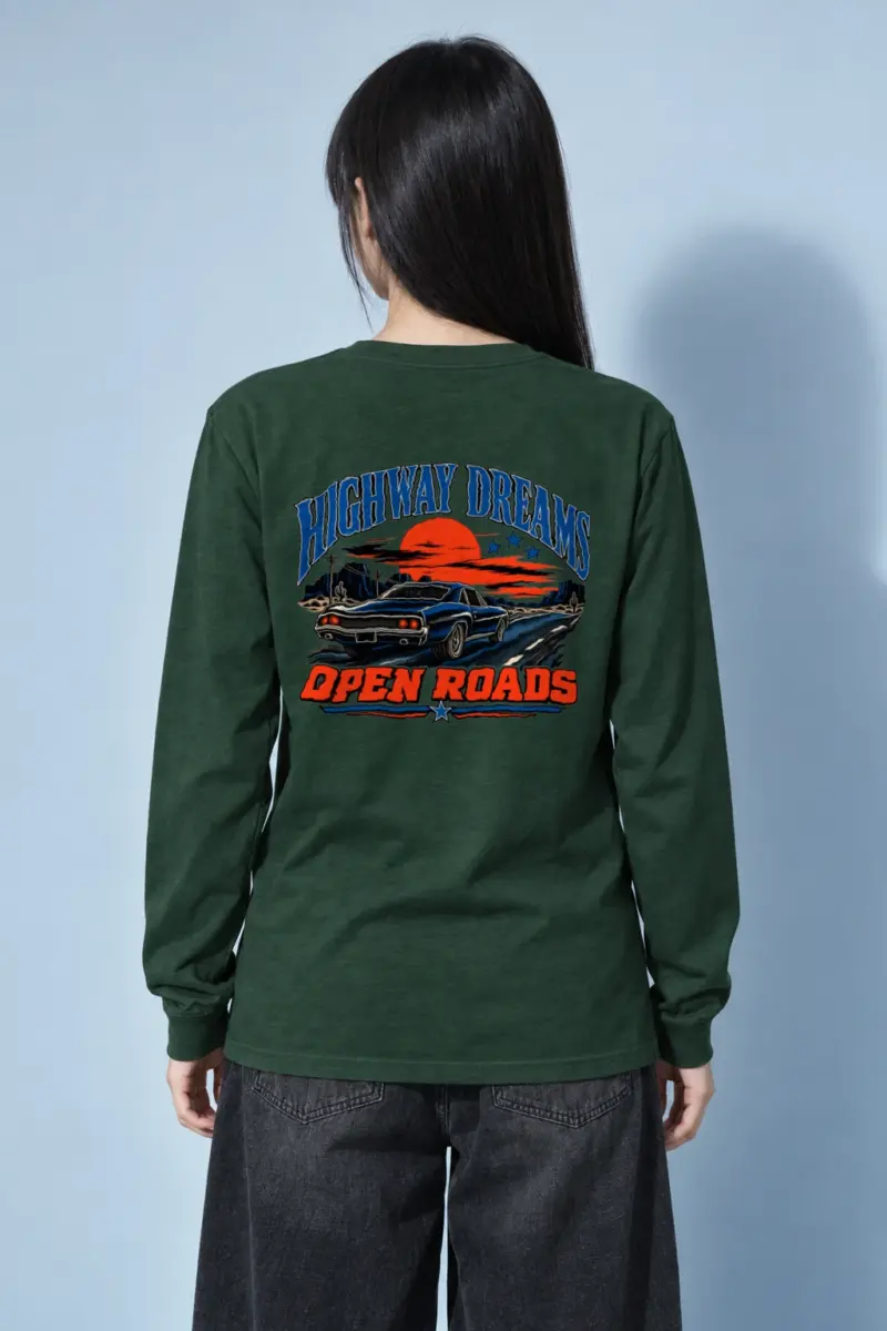 "Highway Dreams" Unisex Longsleeve T-shirt | Gildan 2400