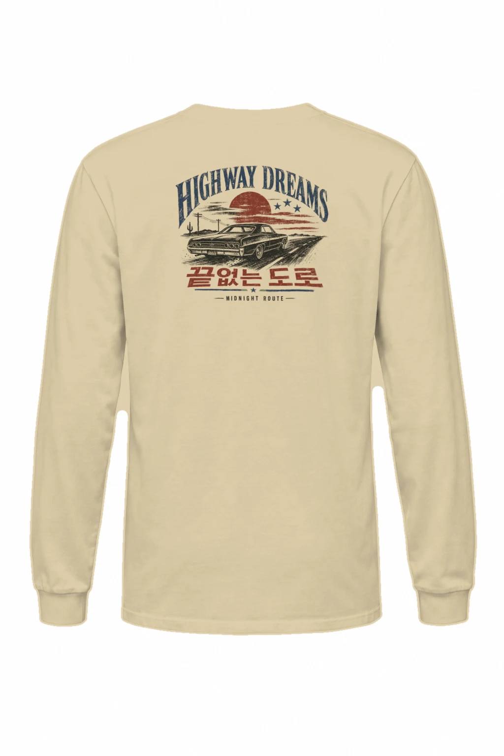 "Highway Dreams" Unisex Longsleeve T-shirt | Gildan 2400