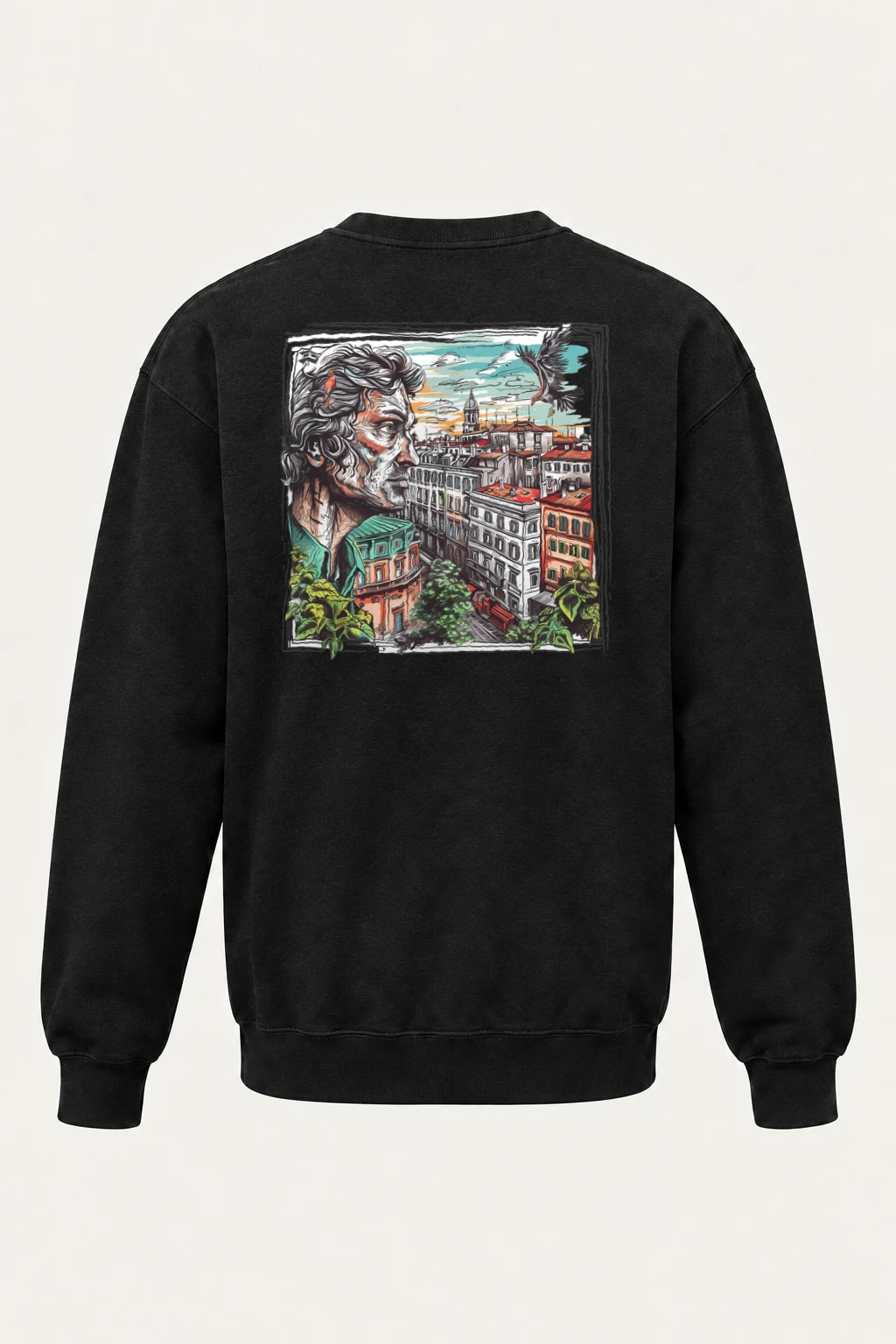 "Hillside City Watcher" Heavy Blend Unisex Crewneck Sweatshirt | Gildan 18000