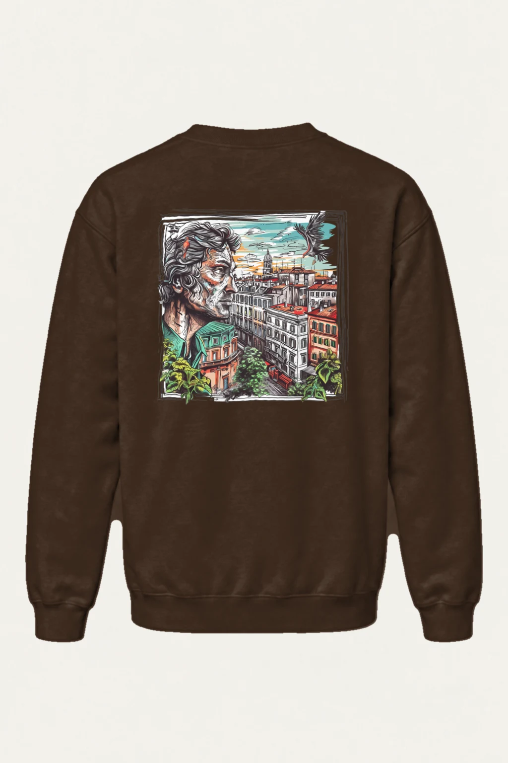 "Hillside City Watcher" Heavy Blend Unisex Crewneck Sweatshirt | Gildan 18000