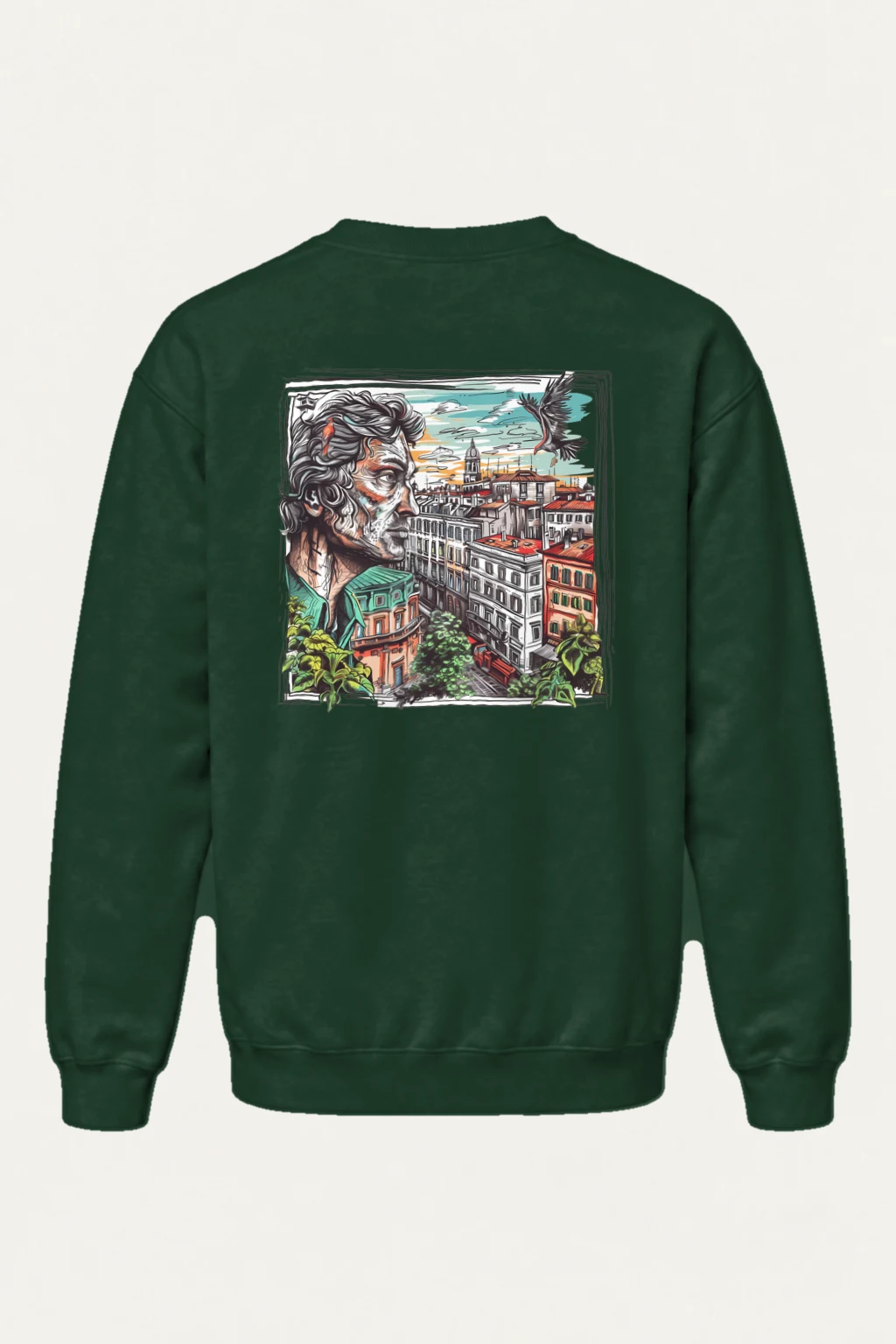 "Hillside City Watcher" Heavy Blend Unisex Crewneck Sweatshirt | Gildan 18000