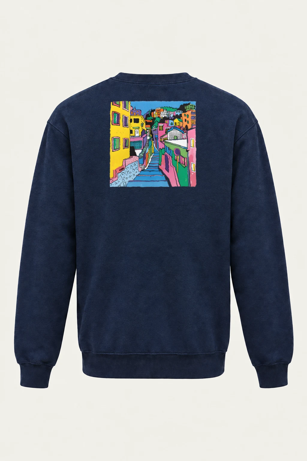"Hillside Stairway" Heavy Blend Unisex Crewneck Sweatshirt | Gildan 18000