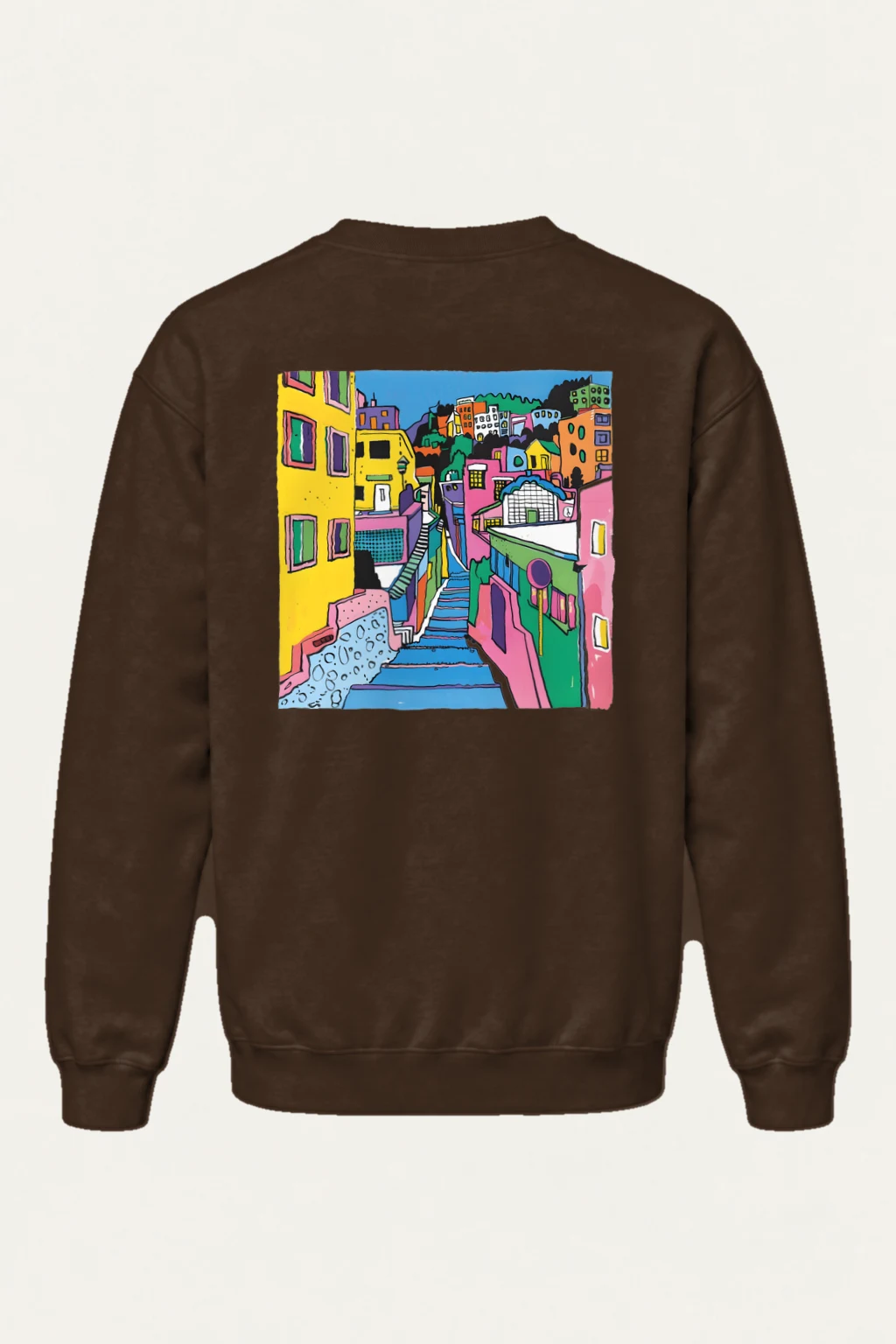 "Hillside Stairway" Heavy Blend Unisex Crewneck Sweatshirt | Gildan 18000