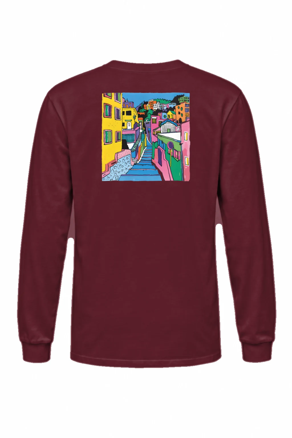 "Hillside Stairway" Unisex Longsleeve T-shirt | Gildan 2400