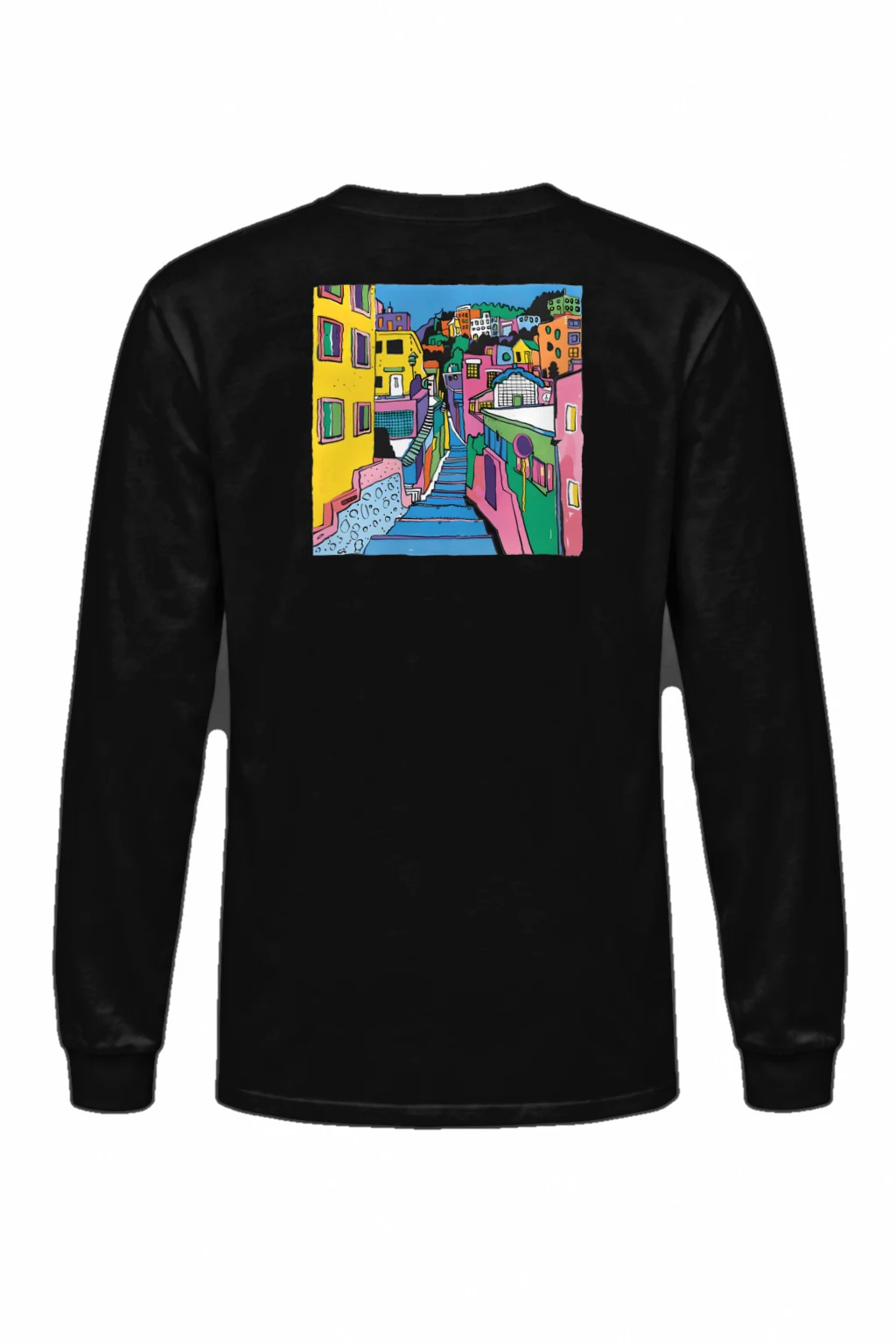 "Hillside Stairway" Unisex Longsleeve T-shirt | Gildan 2400