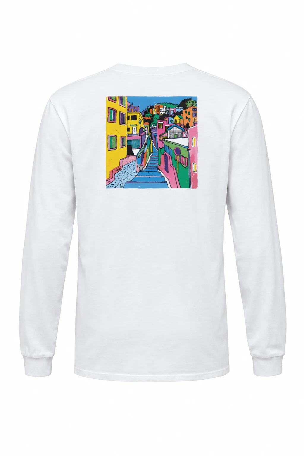 "Hillside Stairway" Unisex Longsleeve T-shirt | Gildan 2400