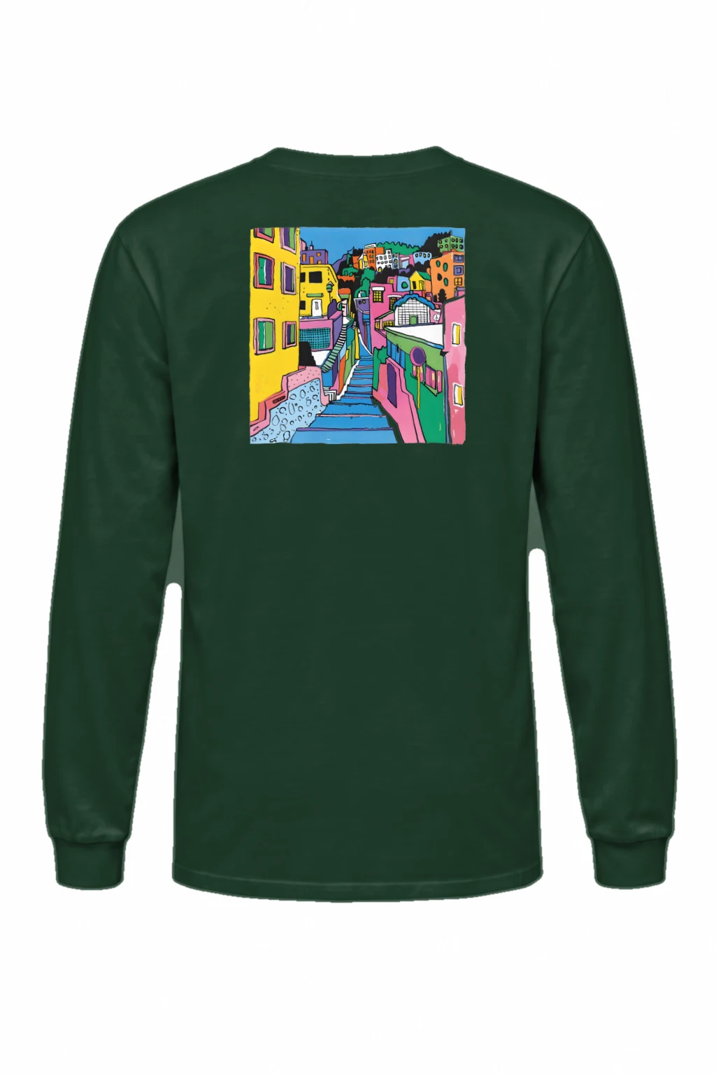 "Hillside Stairway" Unisex Longsleeve T-shirt | Gildan 2400