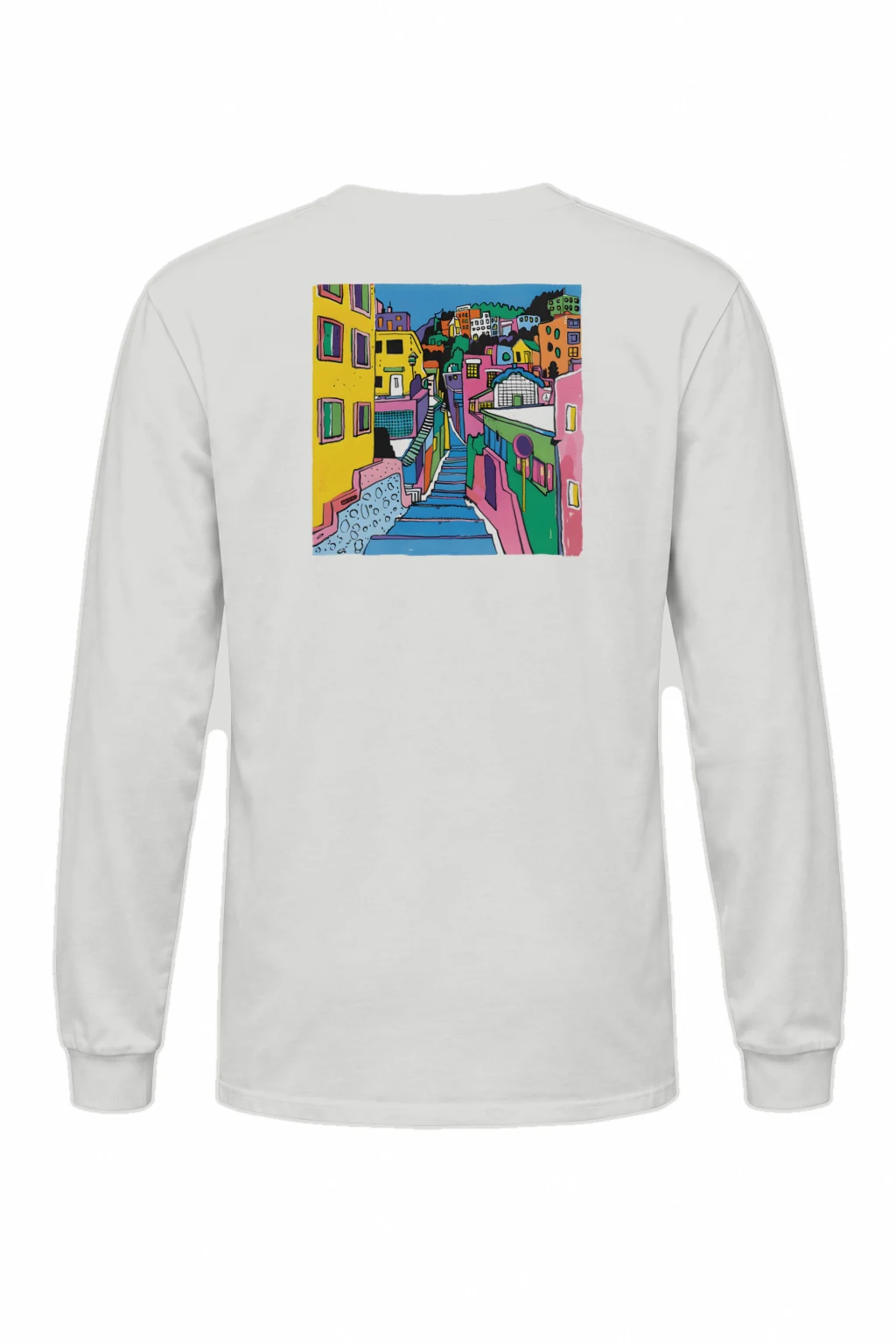 "Hillside Stairway" Unisex Longsleeve T-shirt | Gildan 2400