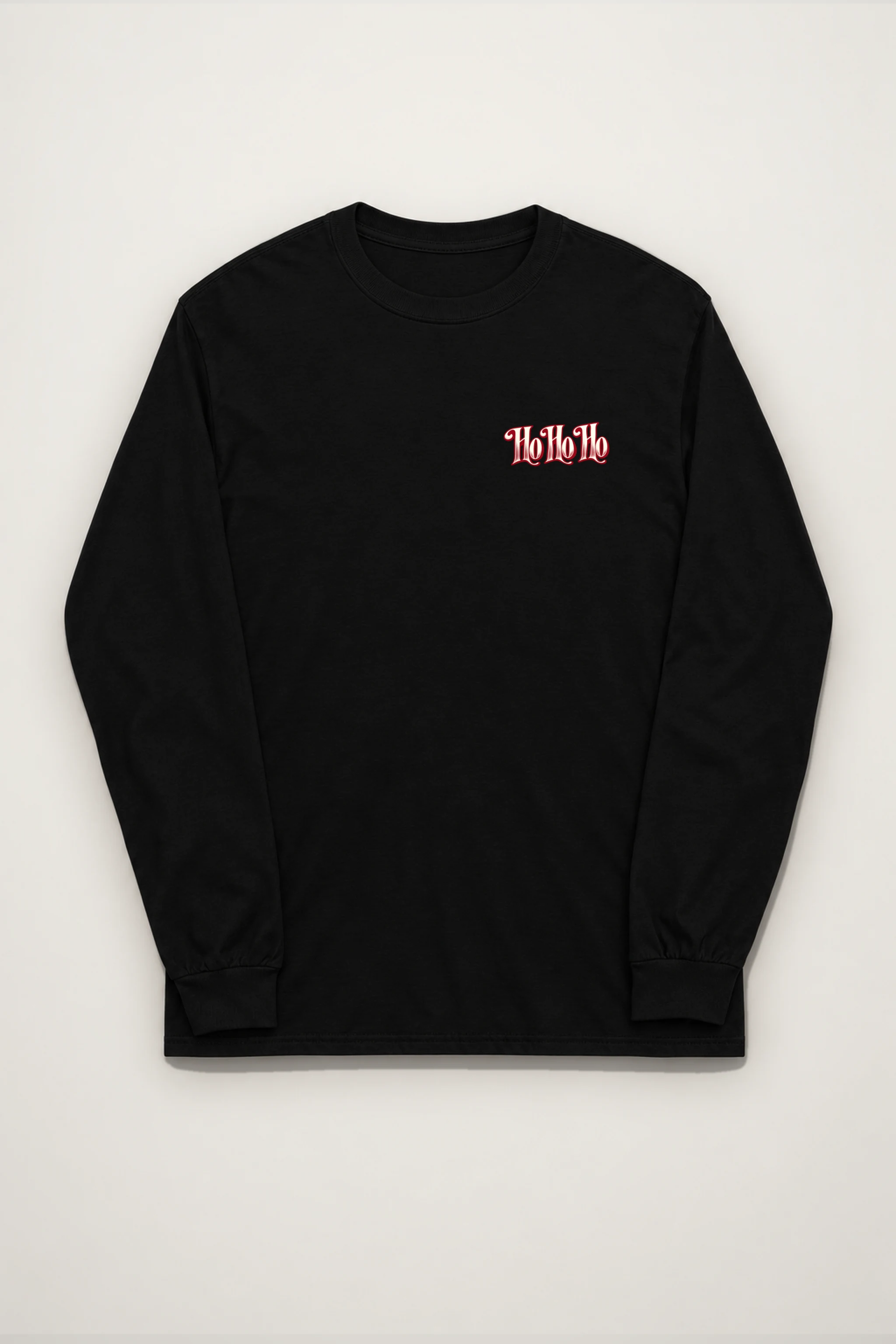 "Ho Ho Ho Ribbon" Unisex Longsleeve T-shirt