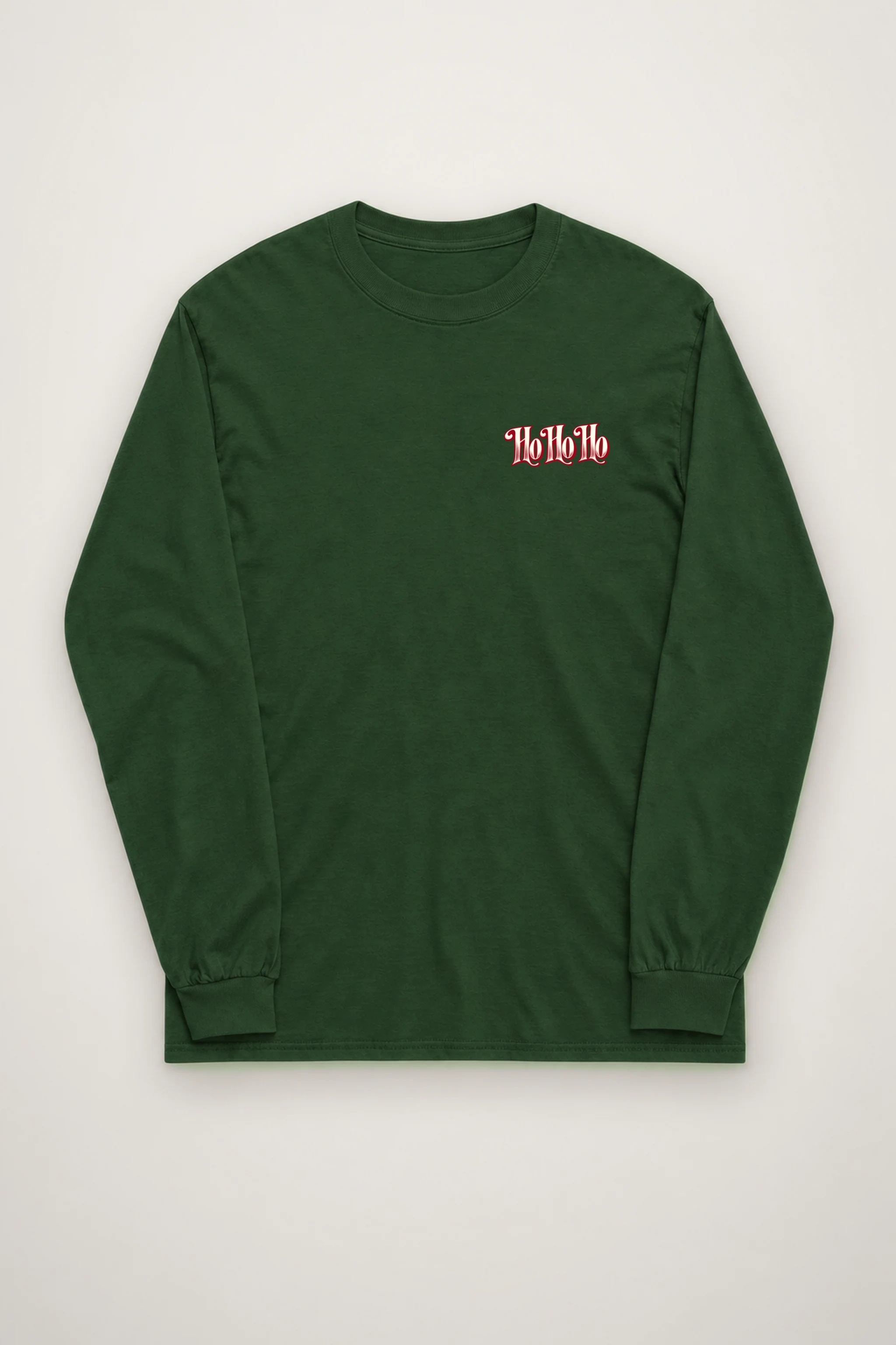 "Ho Ho Ho Ribbon" Unisex Longsleeve T-shirt