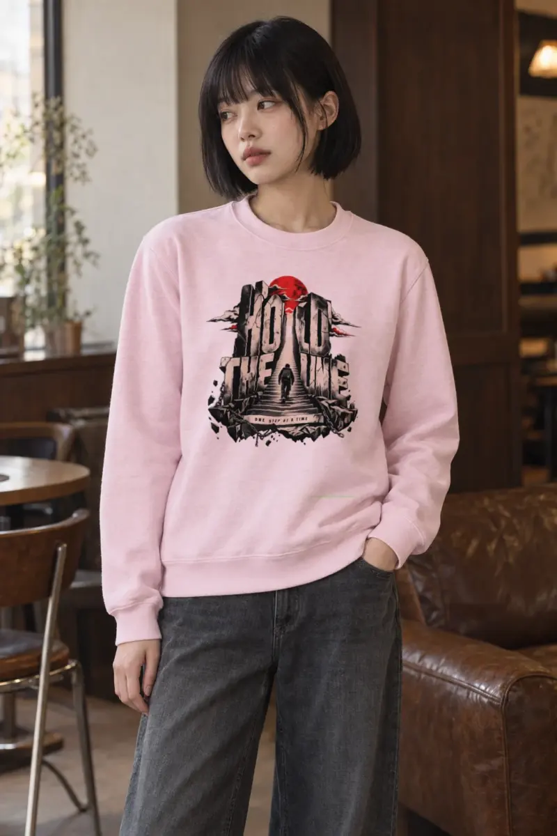 "Hold The Line" Heavy Blend Unisex Crewneck Sweatshirt