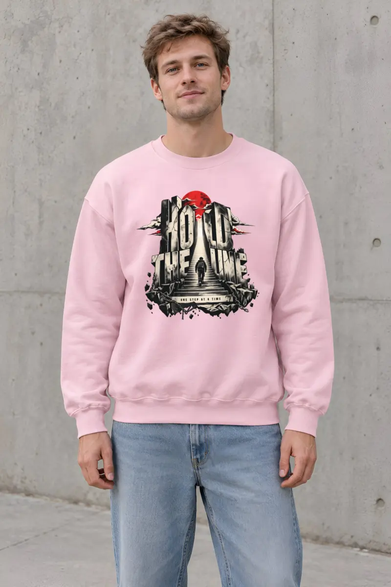 "Hold The Line" Heavy Blend Unisex Crewneck Sweatshirt