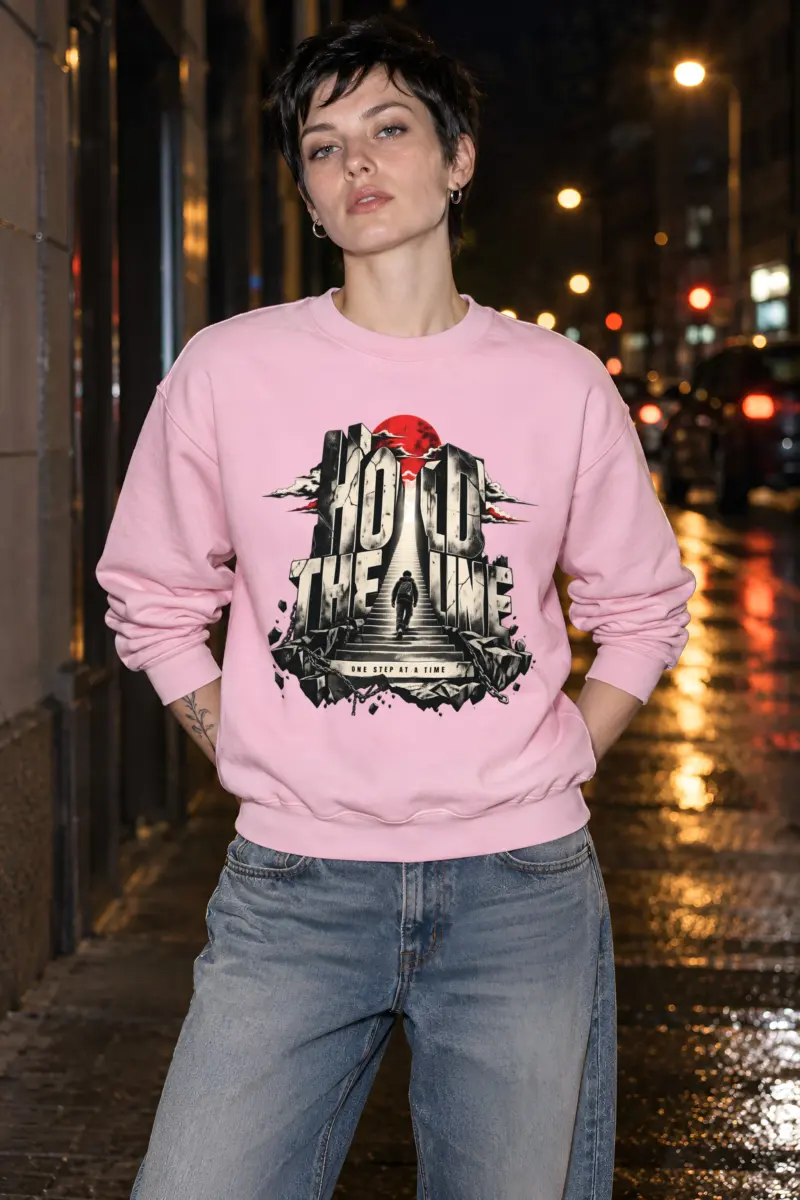 "Hold The Line" Heavy Blend Unisex Crewneck Sweatshirt