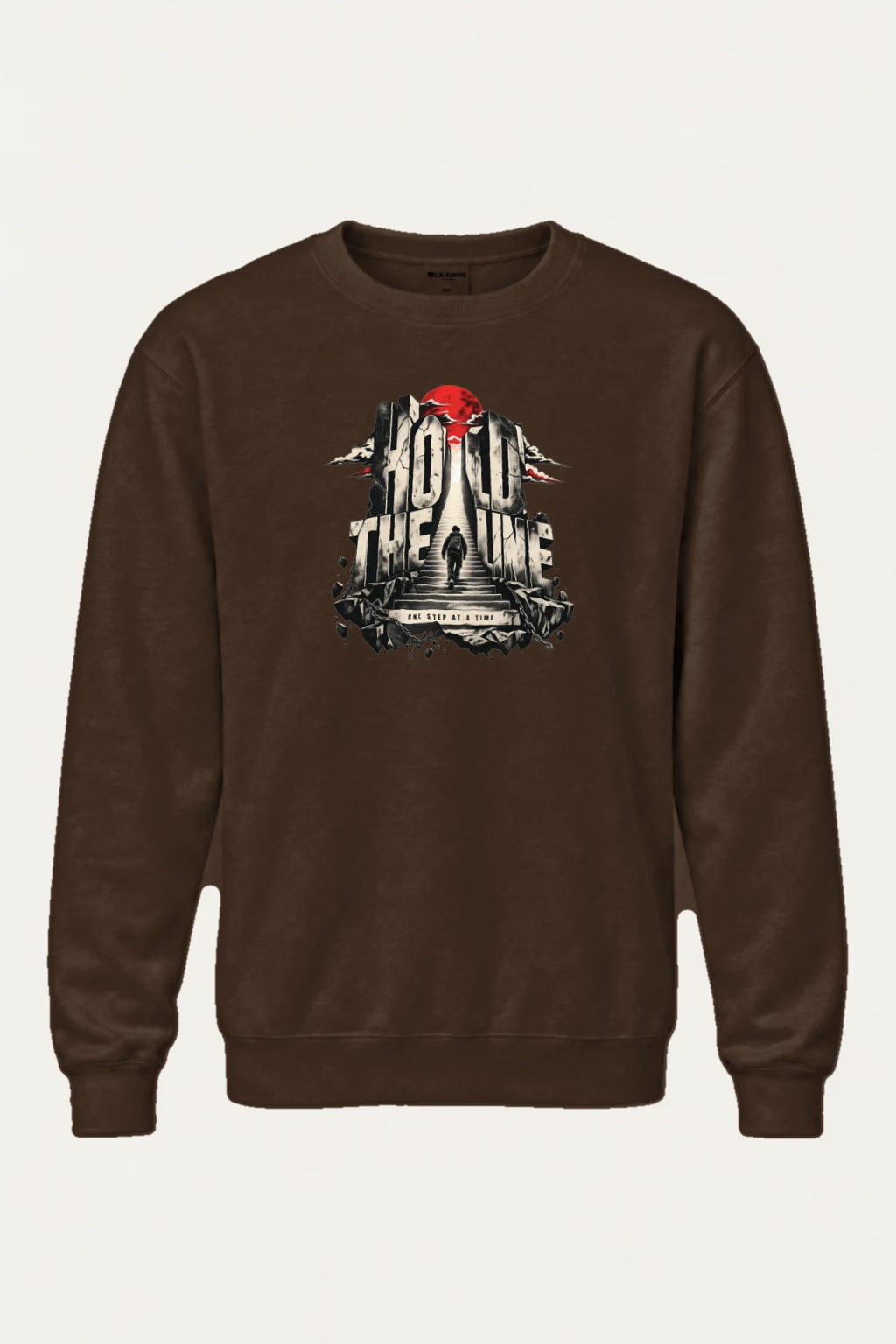 "Hold The Line" Heavy Blend Unisex Crewneck Sweatshirt | Gildan 18000