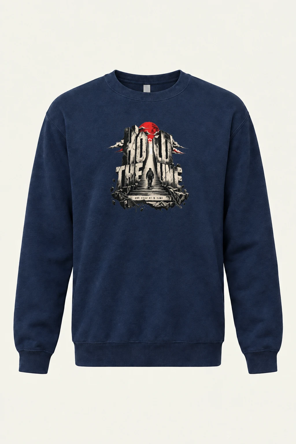 "Hold The Line" Heavy Blend Unisex Crewneck Sweatshirt | Gildan 18000