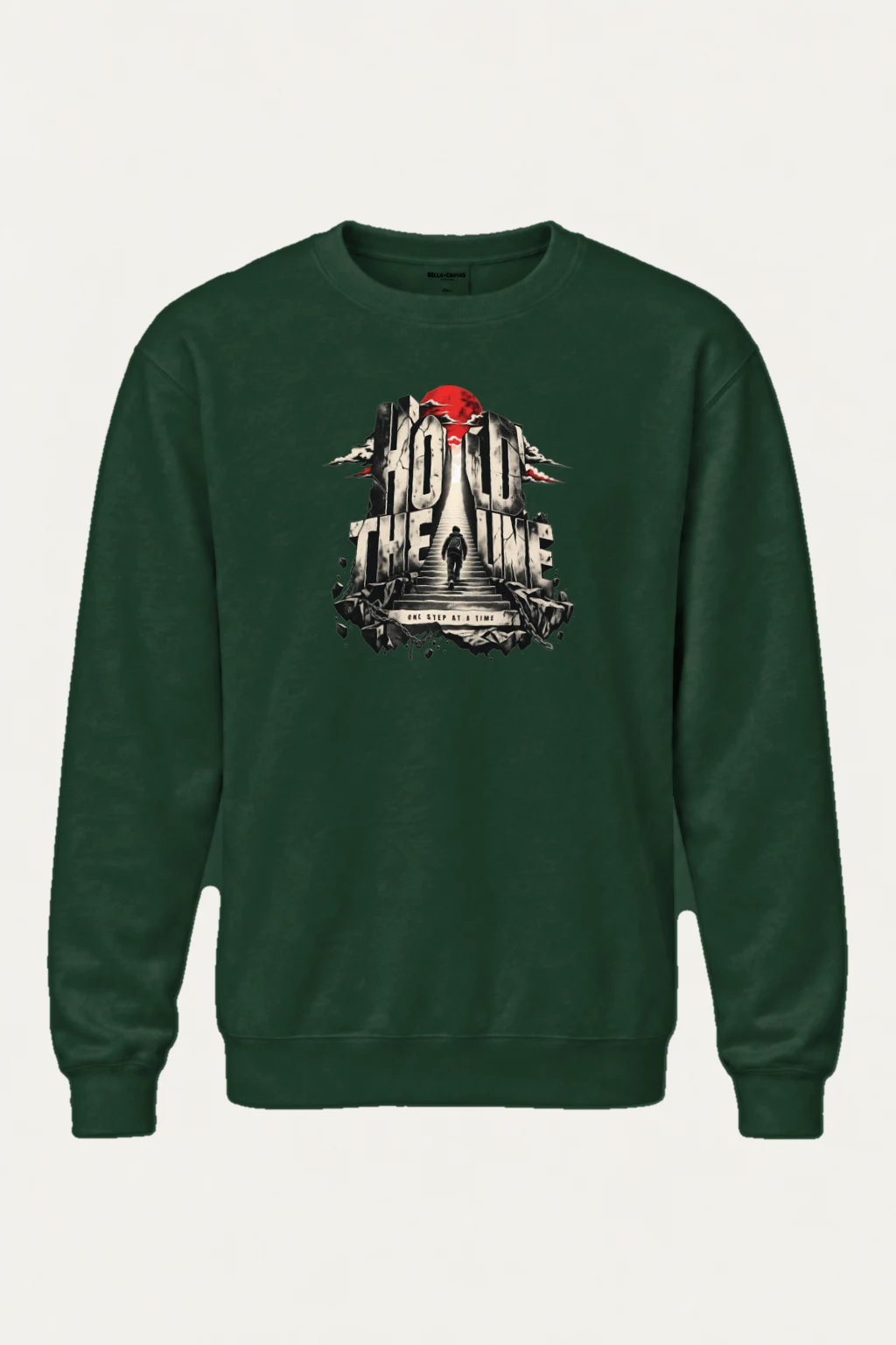 "Hold The Line" Heavy Blend Unisex Crewneck Sweatshirt | Gildan 18000