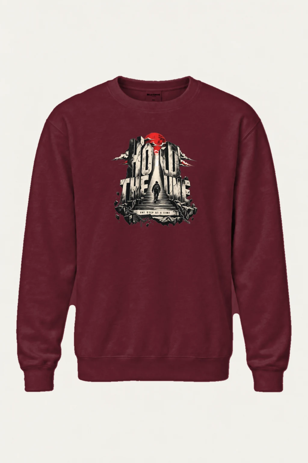 "Hold The Line" Heavy Blend Unisex Crewneck Sweatshirt | Gildan 18000