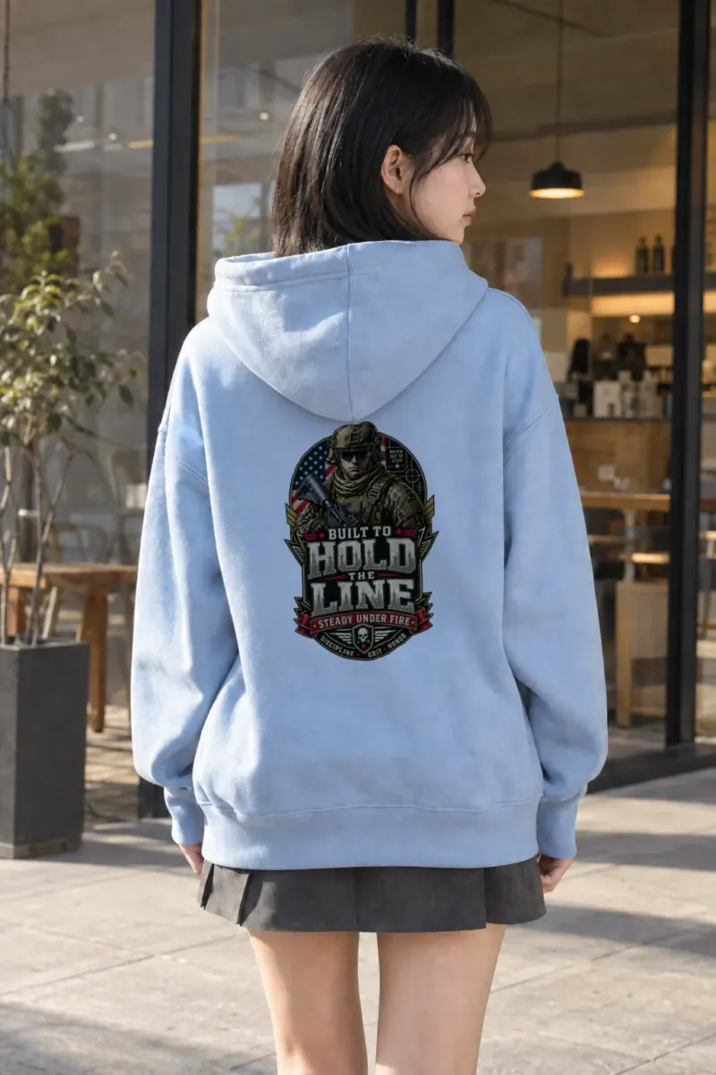 "Hold The Line" Heavy Blend Unisex Pullover Hoodie | Gildan 18500