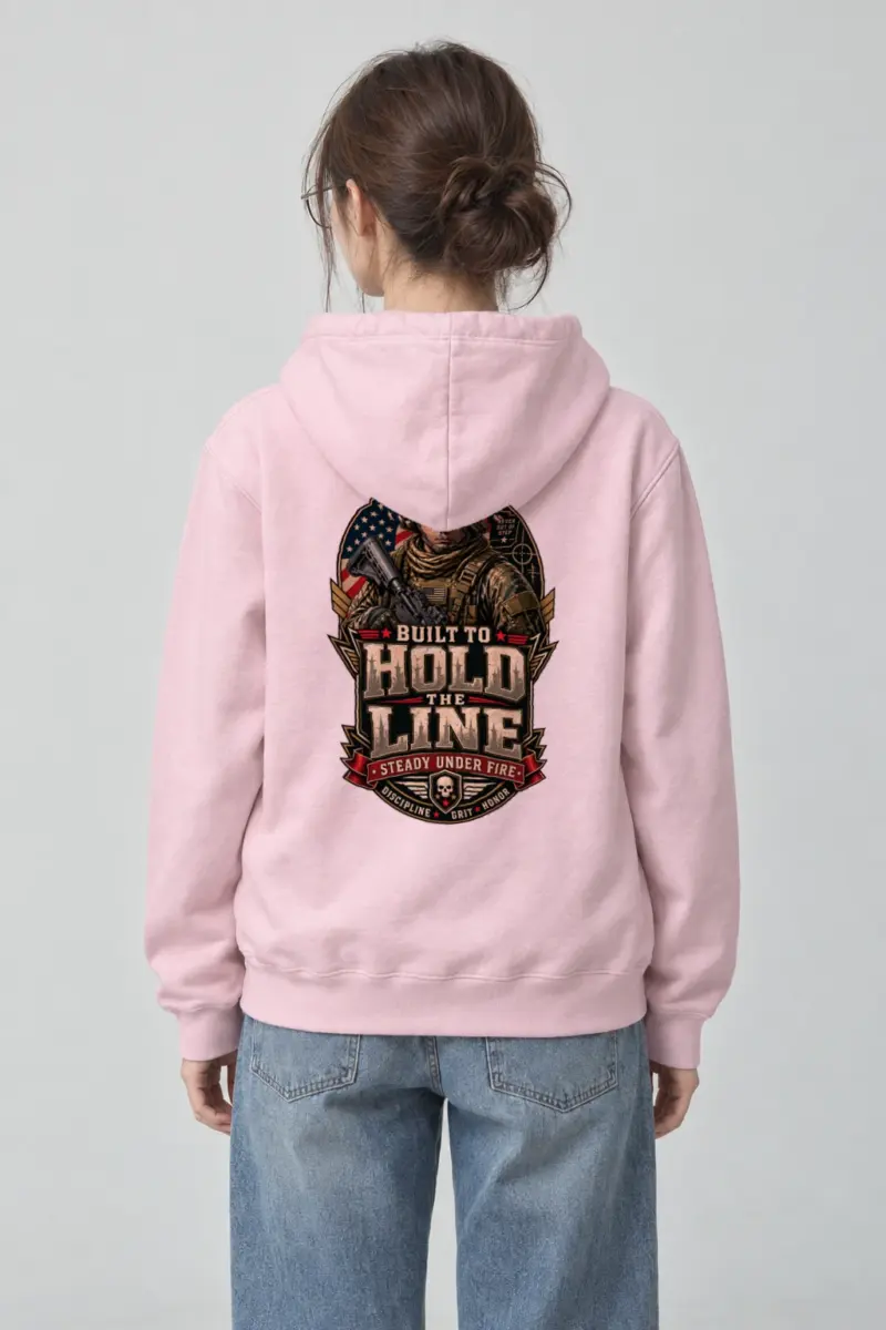 "Hold The Line" Heavy Blend Unisex Pullover Hoodie