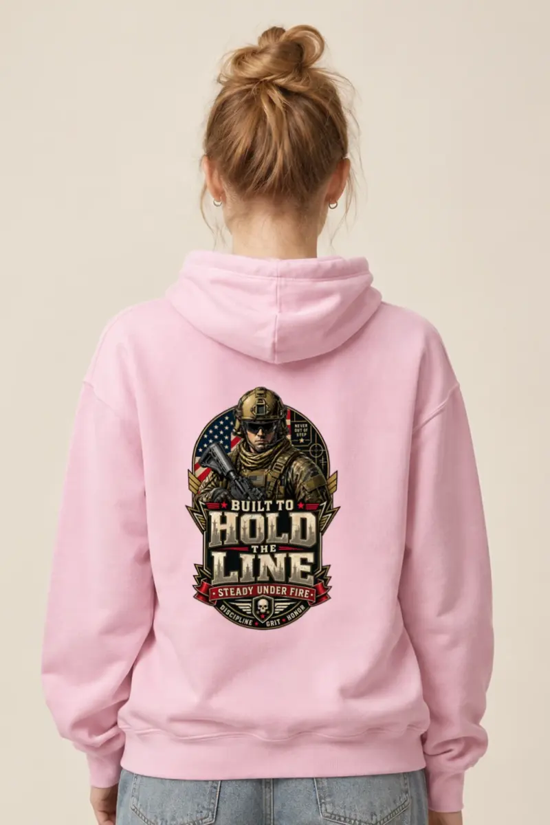 "Hold The Line" Heavy Blend Unisex Pullover Hoodie