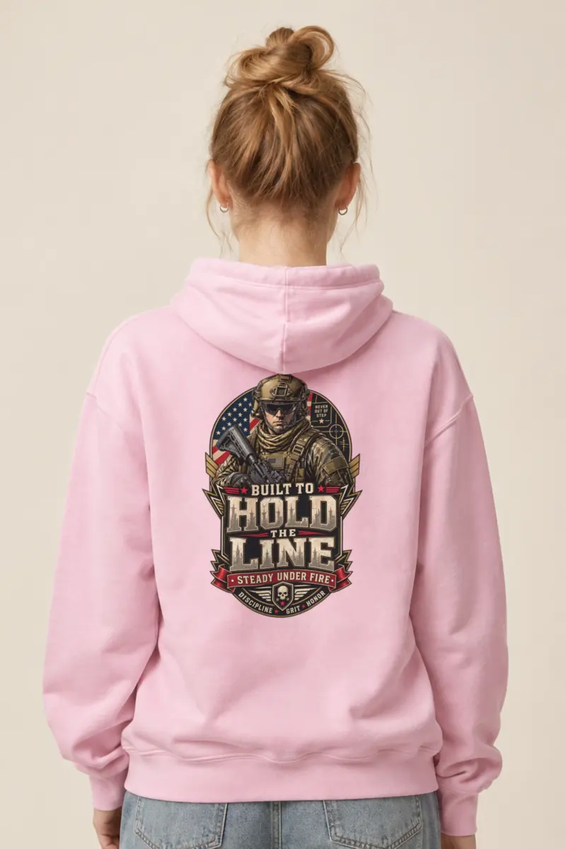 "Hold The Line" Heavy Blend Unisex Pullover Hoodie