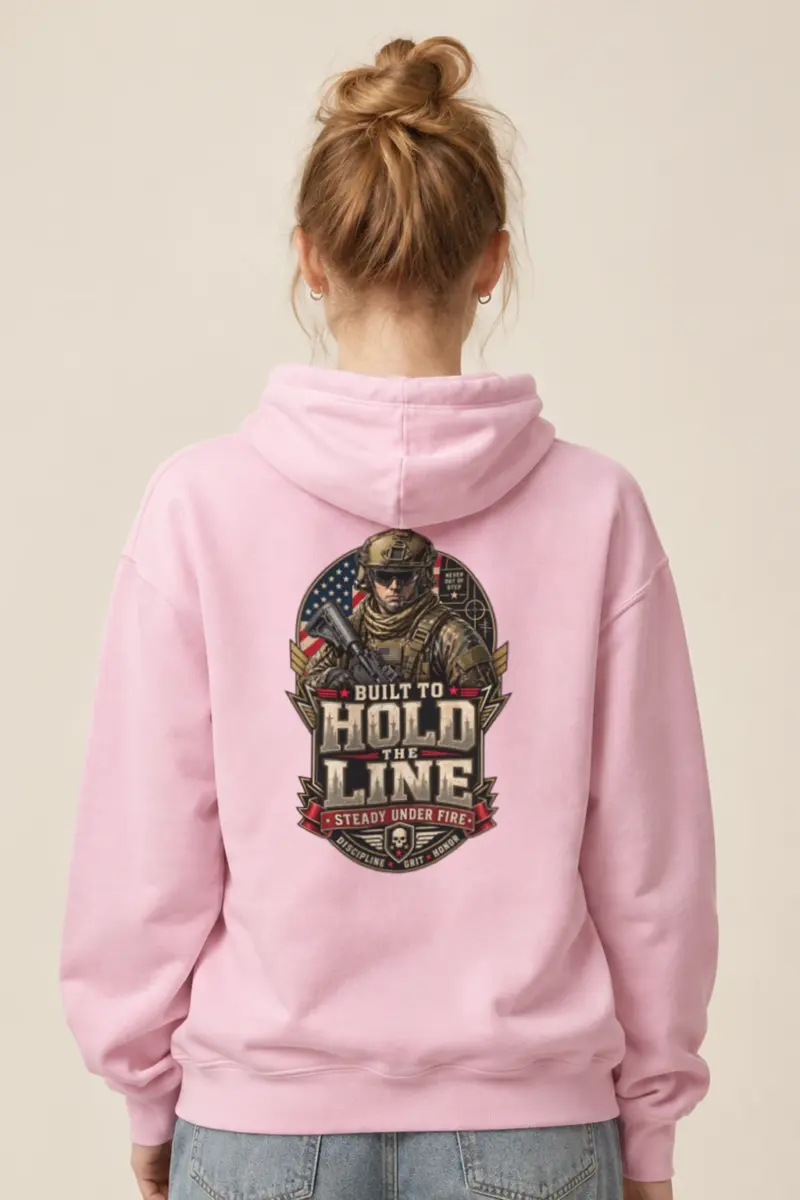 "Hold The Line" Heavy Blend Unisex Pullover Hoodie