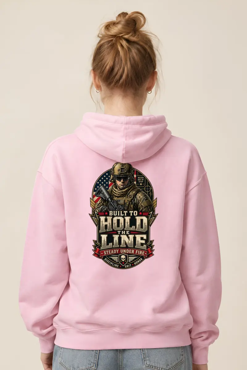 "Hold The Line" Heavy Blend Unisex Pullover Hoodie
