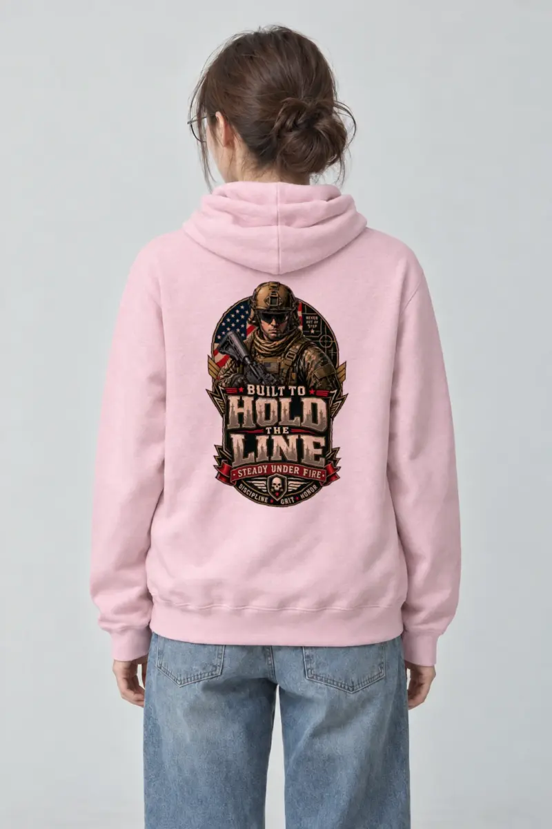 "Hold The Line" Heavy Blend Unisex Pullover Hoodie