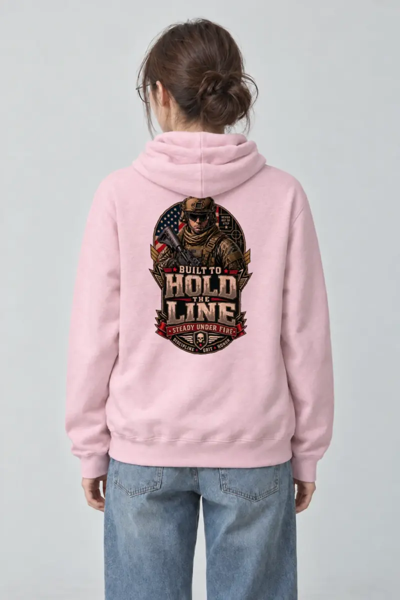 "Hold The Line" Heavy Blend Unisex Pullover Hoodie