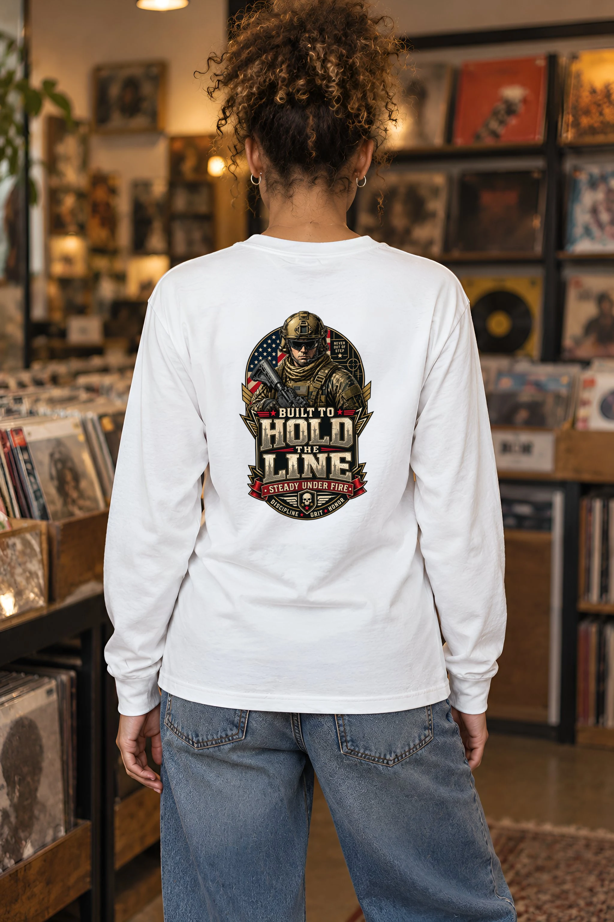 "Hold The Line" Unisex Longsleeve T-shirt