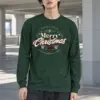 "Holiday Cheer Reindeer" Unisex Longsleeve T-shirt | Gildan 2400