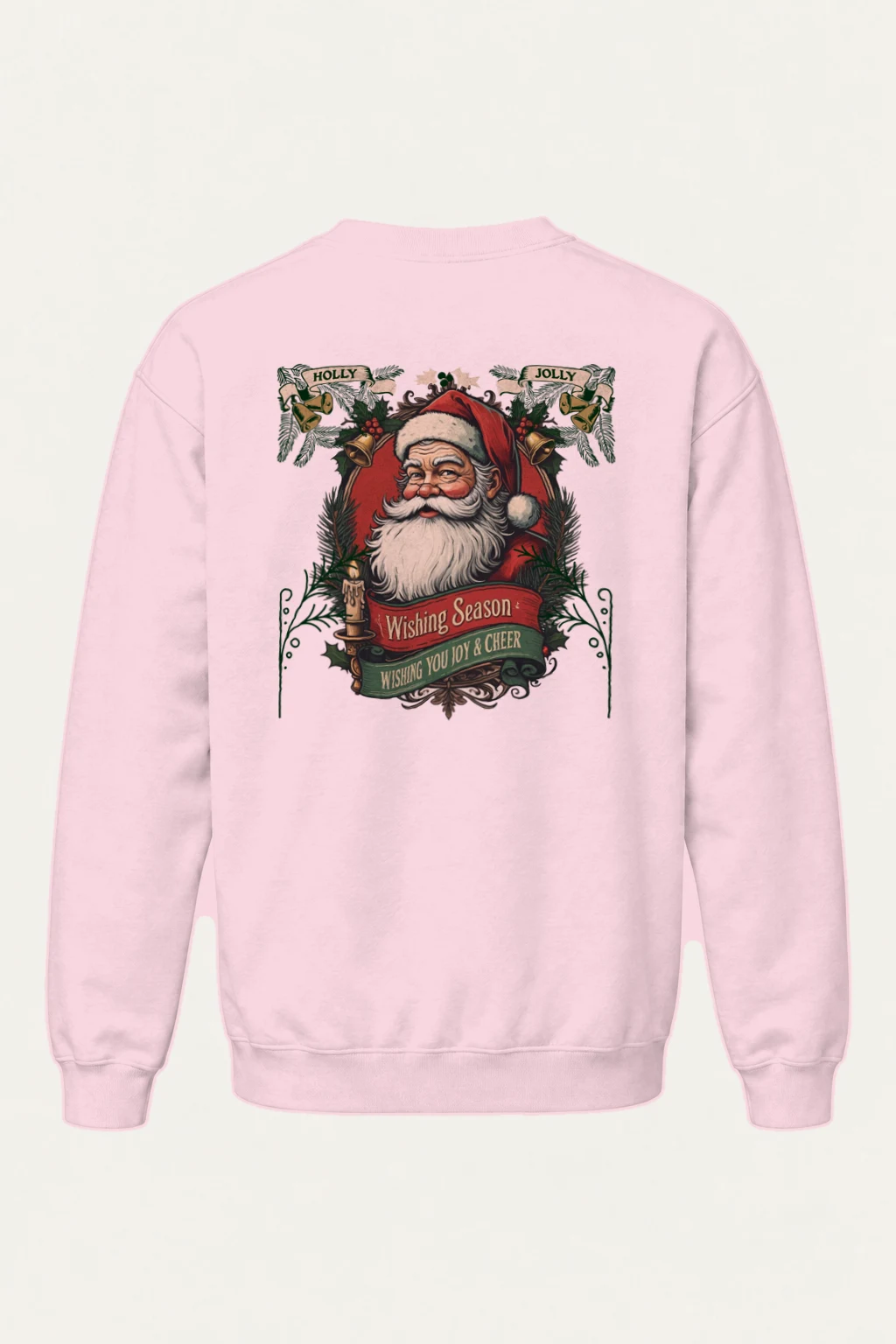 "Holly Jolly Santa" Heavy Blend Unisex Crewneck Sweatshirt | Gildan 18000