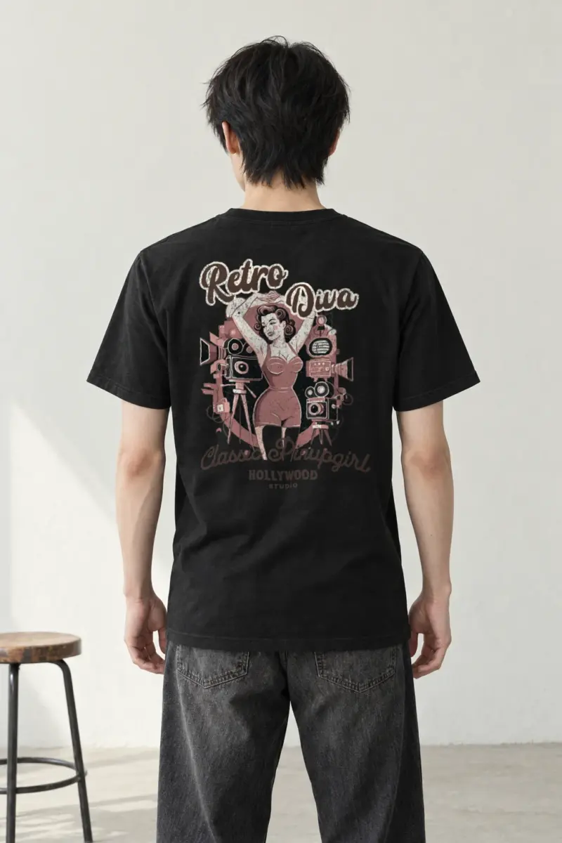 "Hollywood Studio Diva" Heavyweight Unisex Crewneck T-shirt | Gildan 5000
