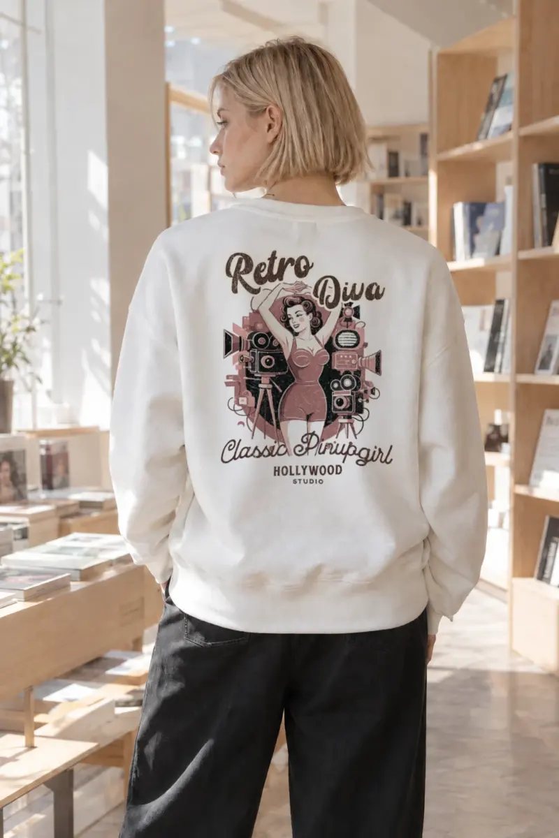 "Hollywood Studio" Heavy Blend Unisex Crewneck Sweatshirt | Gildan 18000