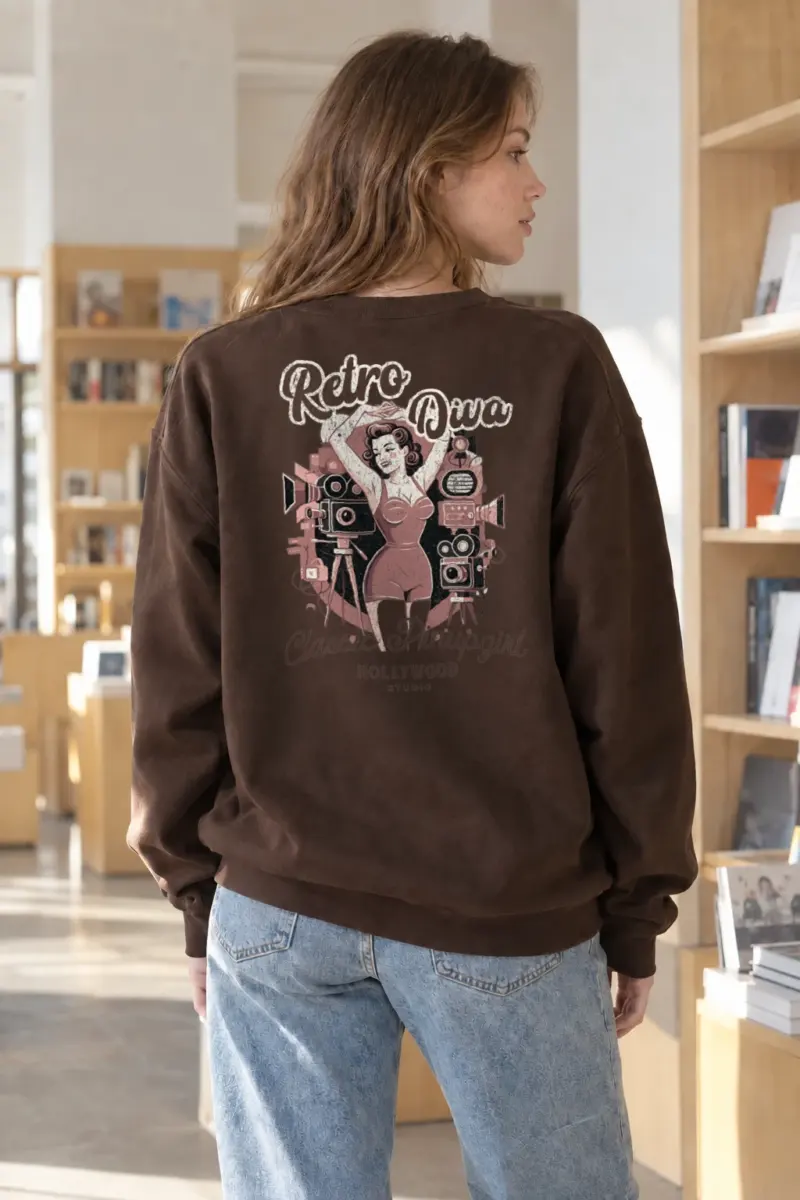 "Hollywood Studio" Heavy Blend Unisex Crewneck Sweatshirt | Gildan 18000